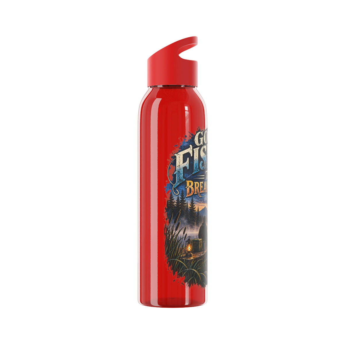 Going Fishing 'Til the Break of Dawn Water Bottle — Fishing Sunrise Stainless Bottle