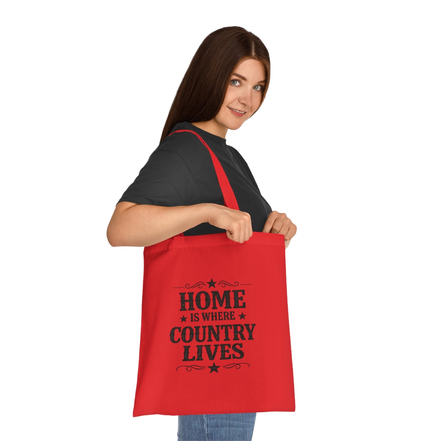 Home Is Where Country Lives Tote Bag – Country Shopper Bag