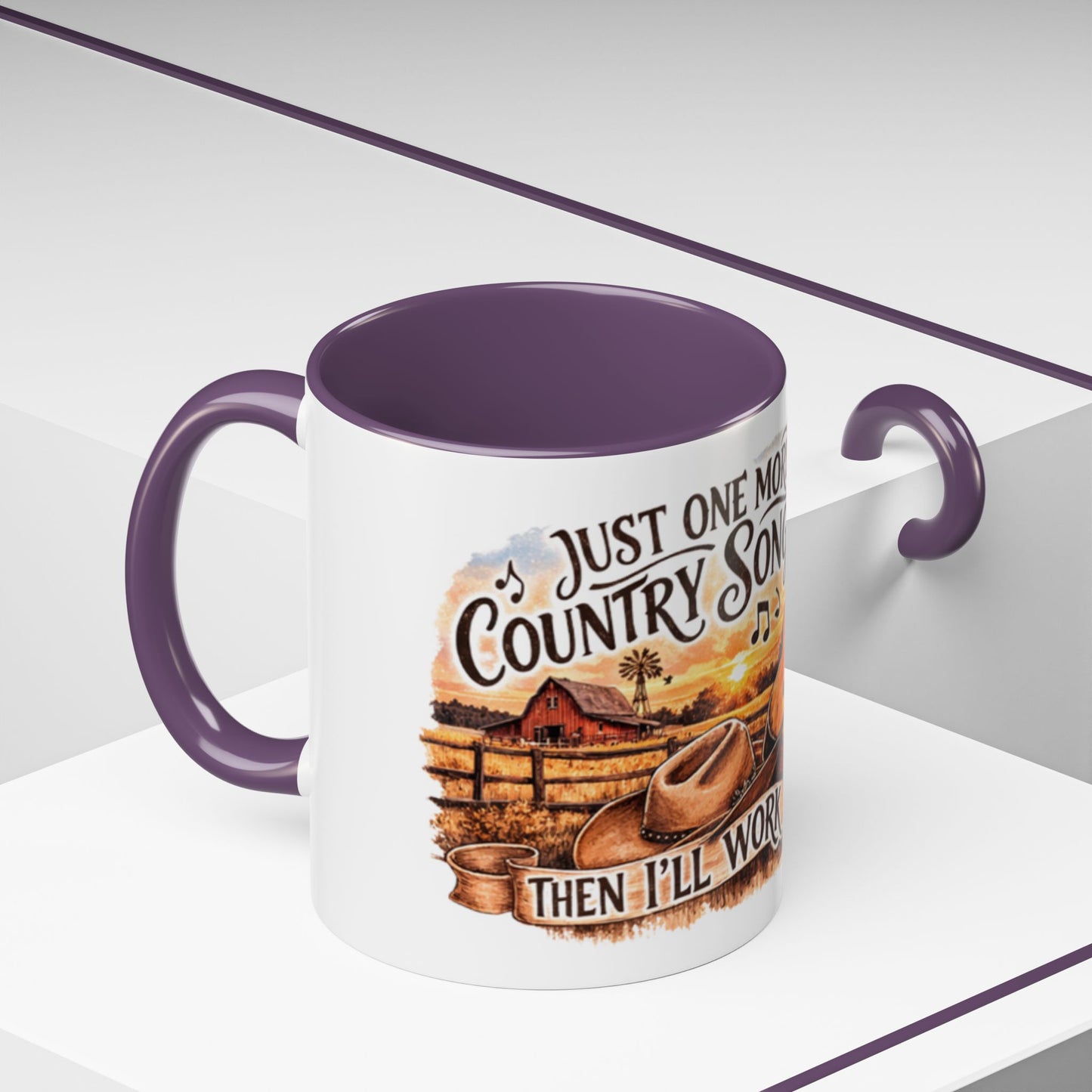 Mug à café country - Mug accent "Juste une autre chanson country" (325 ml)