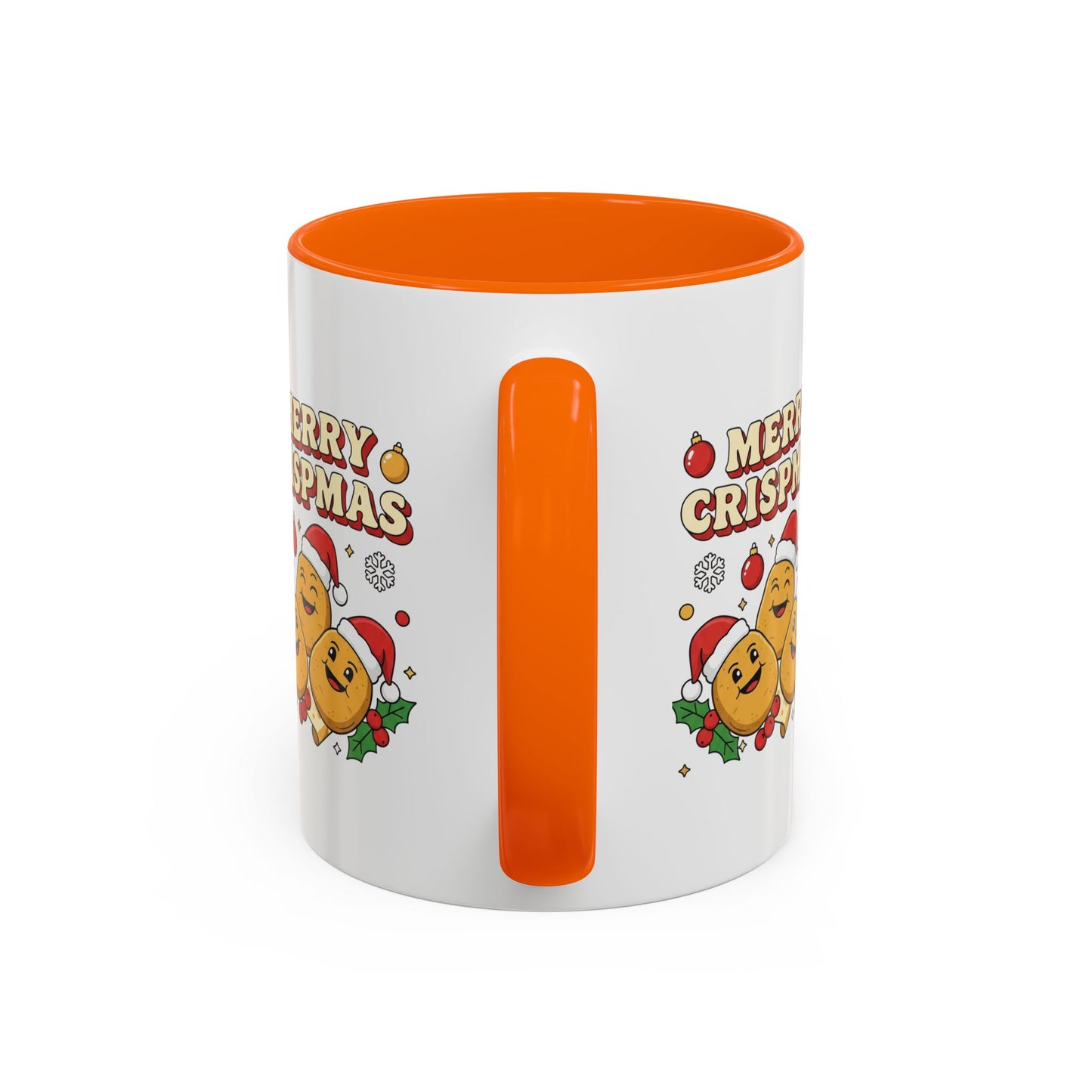 Merry Crispmas Christmas Accent Mug – Funny Festive Mug