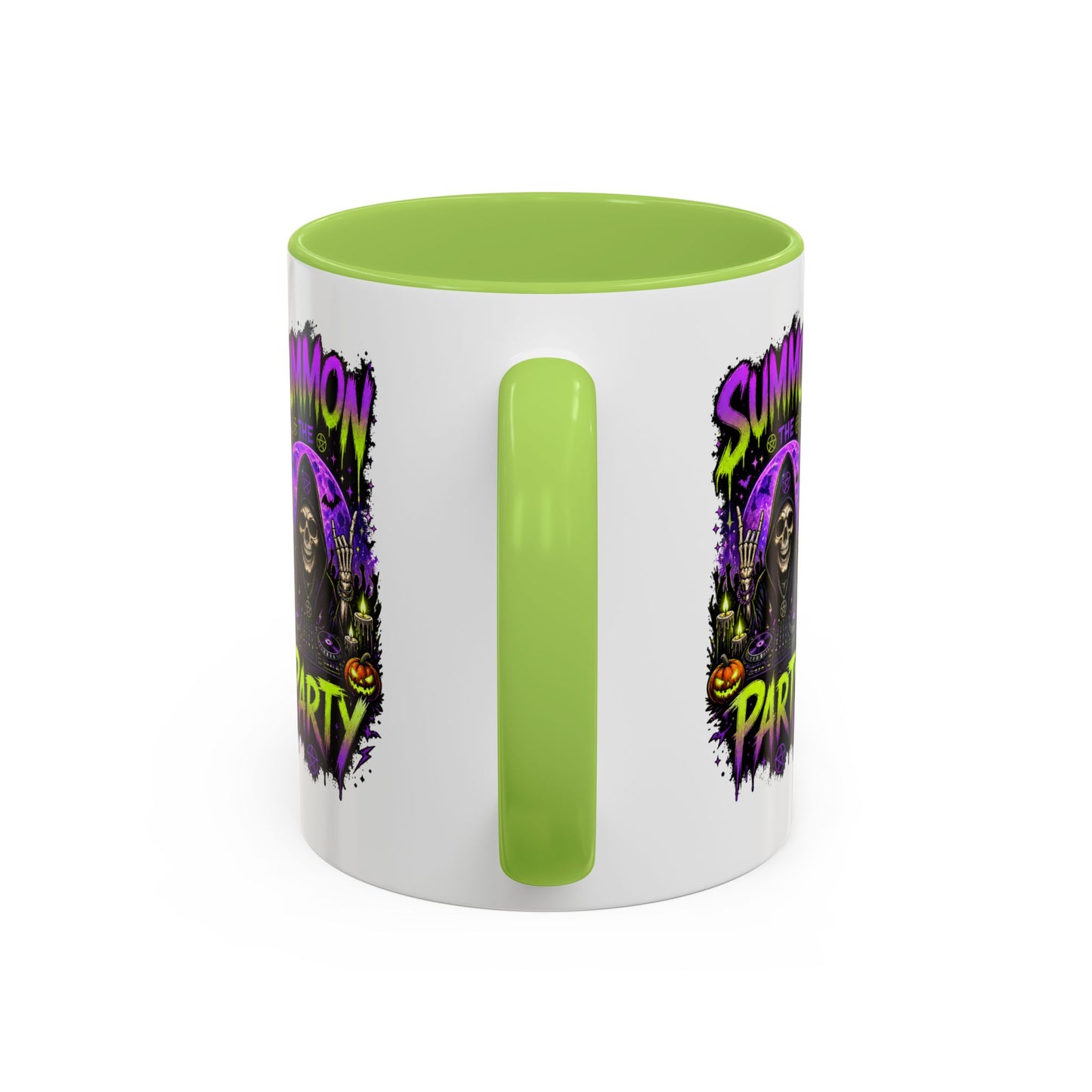 Summon the Party Halloween Accent Mug – Skeleton DJ Mug