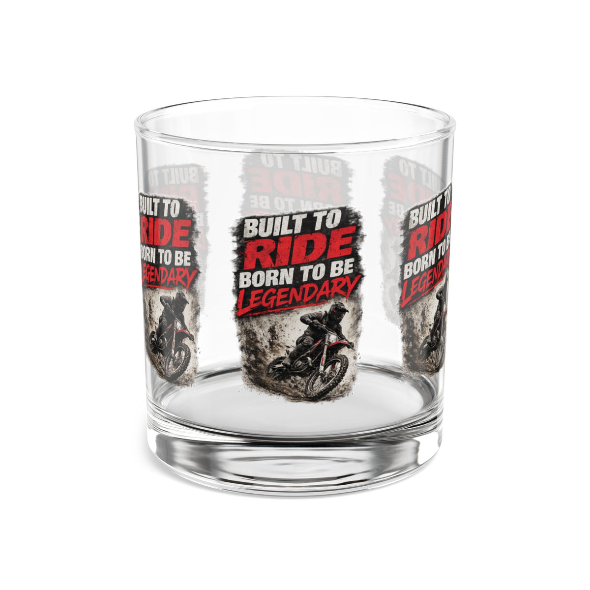 Built to Ride Born to Be Legendary Glass Tumbler – Motocross Glass