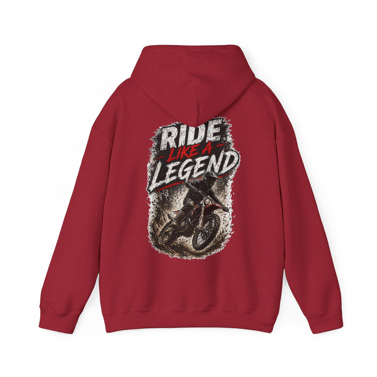 Ride Like a Legend Motocross-Kapuzenpullover – Dirt-Bike-Fahrer-Hoodie