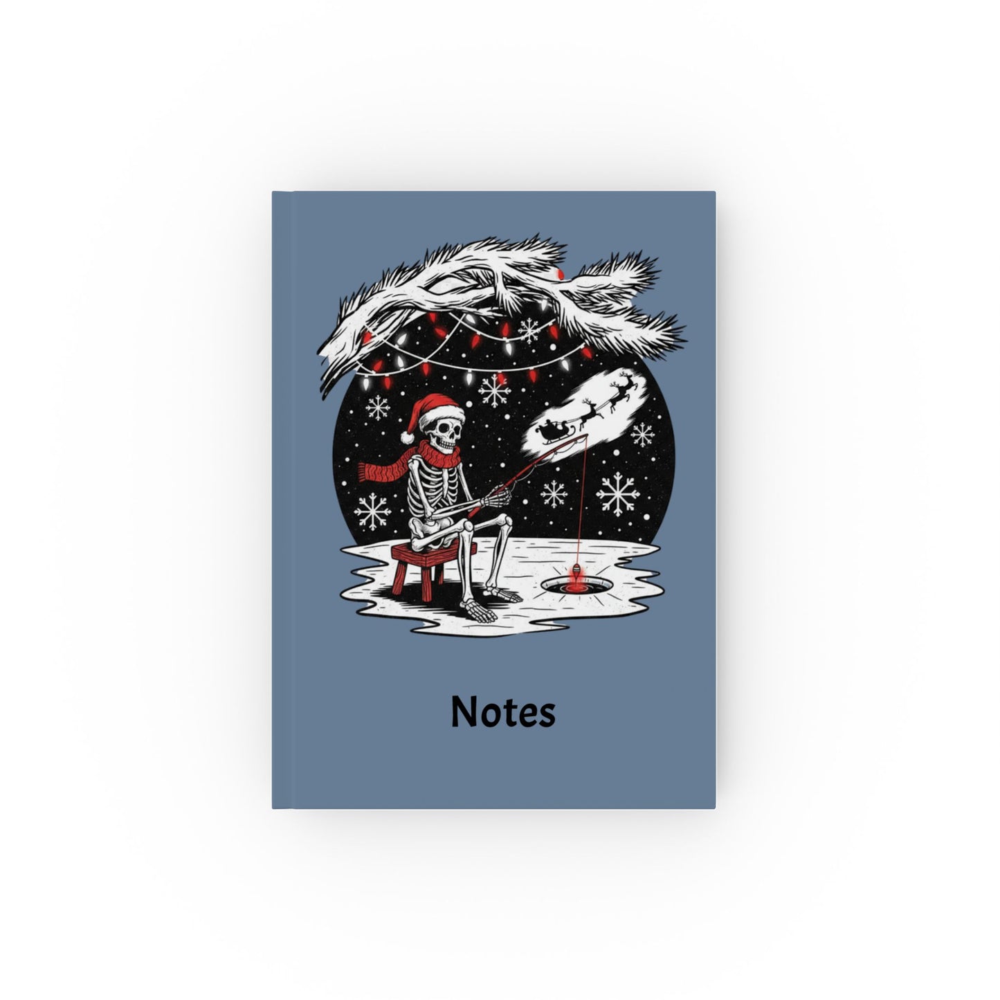 Merry Fishing Christmas Notebook – Festive Fishing Journal