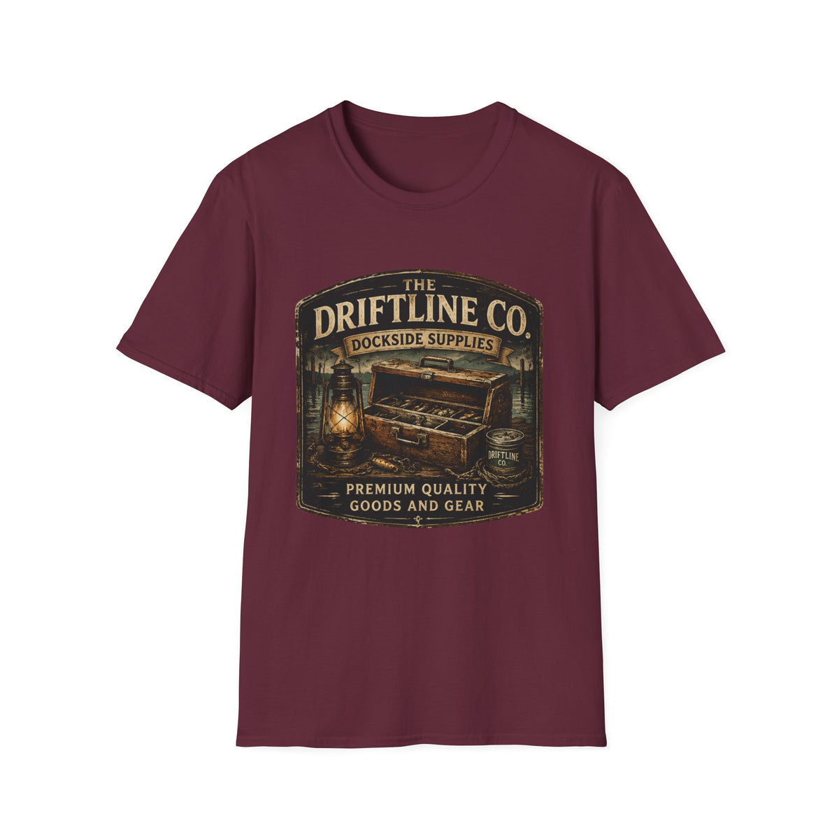 The Driftline Company – Dockside Supplies Indigo Blue T-Shirt