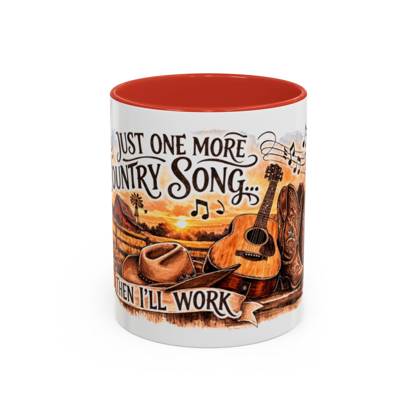Mug à café country - Mug accent "Juste une autre chanson country" (325 ml)