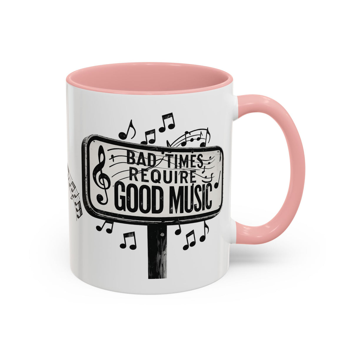 Tasse à café Accent Les mauvais moments exigent de la bonne musique Tasse citation musicale 325 ml