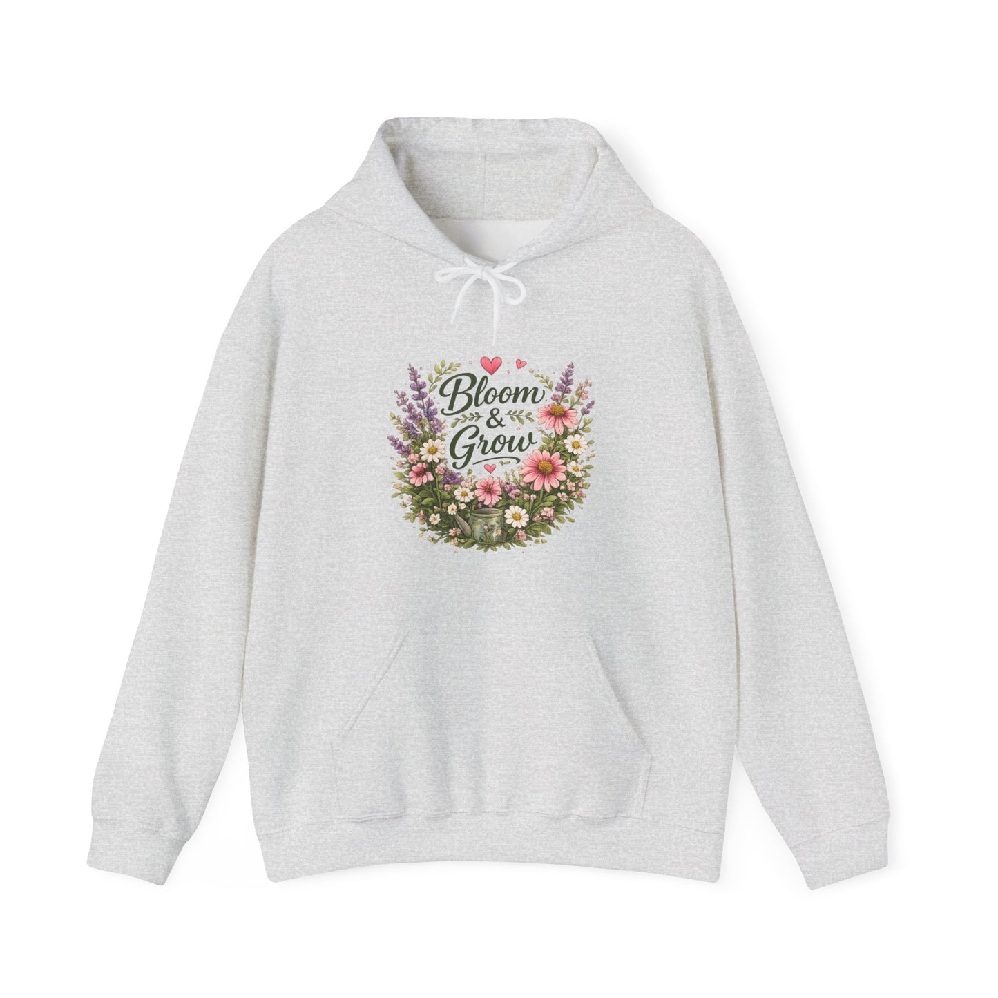 Bloom & Grow Gardeners Hoodie — Floral Emblem Gardening Sweatshirt