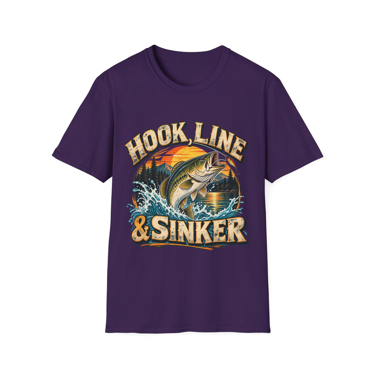 Hook, Line & Sinker Fishing T-Shirt – Vintage Angler Graphic Tee