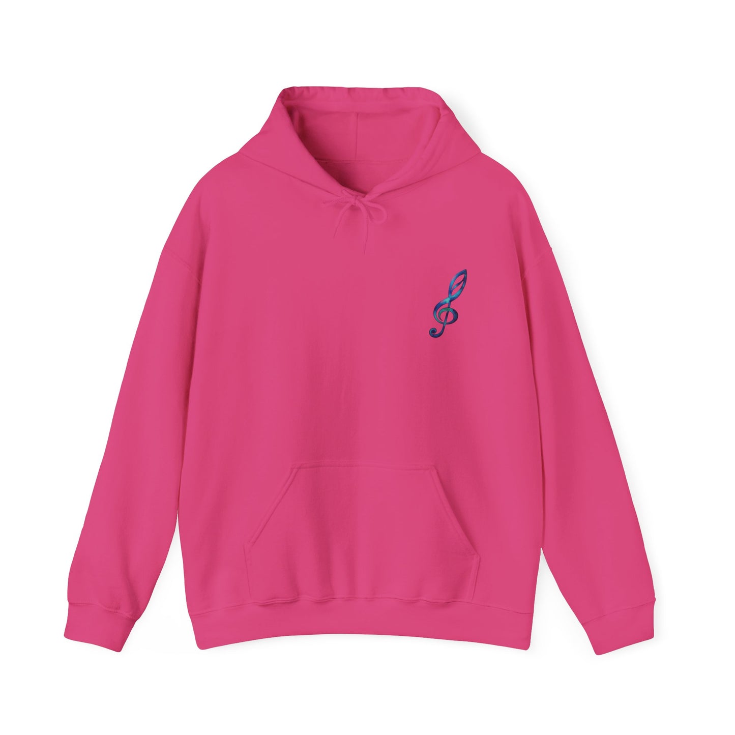 Music Note Hoodie Colorful Treble Clef Graphic Pullover
