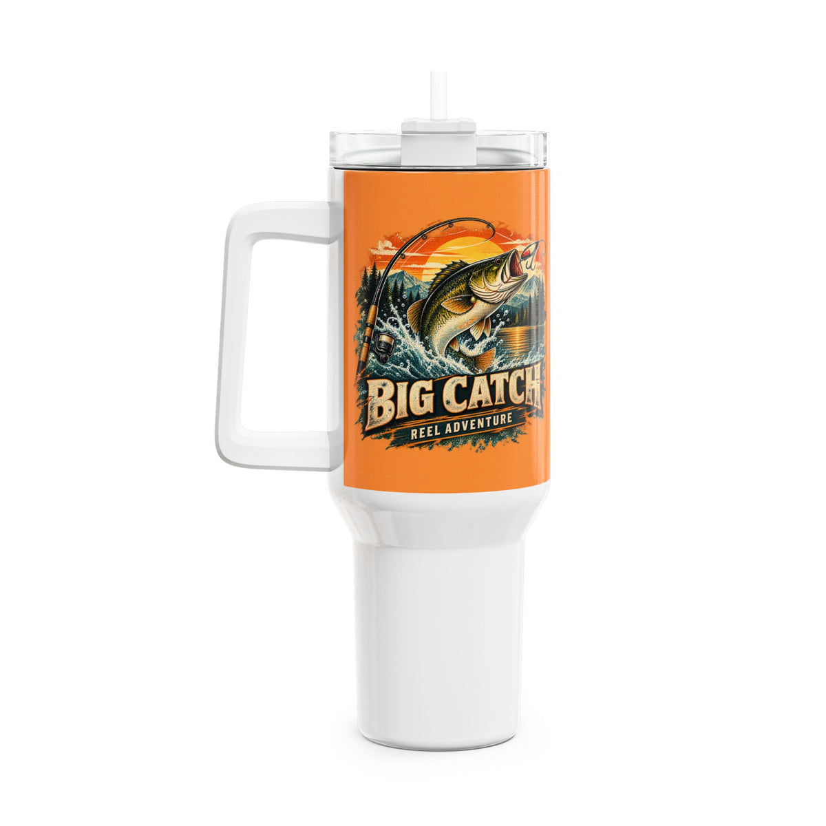 Big Catch Reel Adventure 40oz Tumbler – Vintage Fishing Tumbler