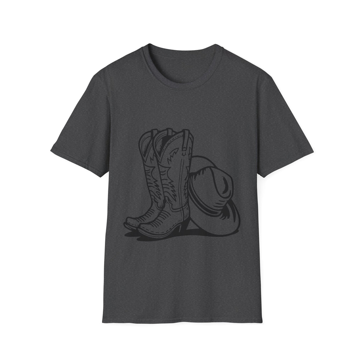 T-shirt Bottes et chapeau de cow-boy – T-shirt graphique style western