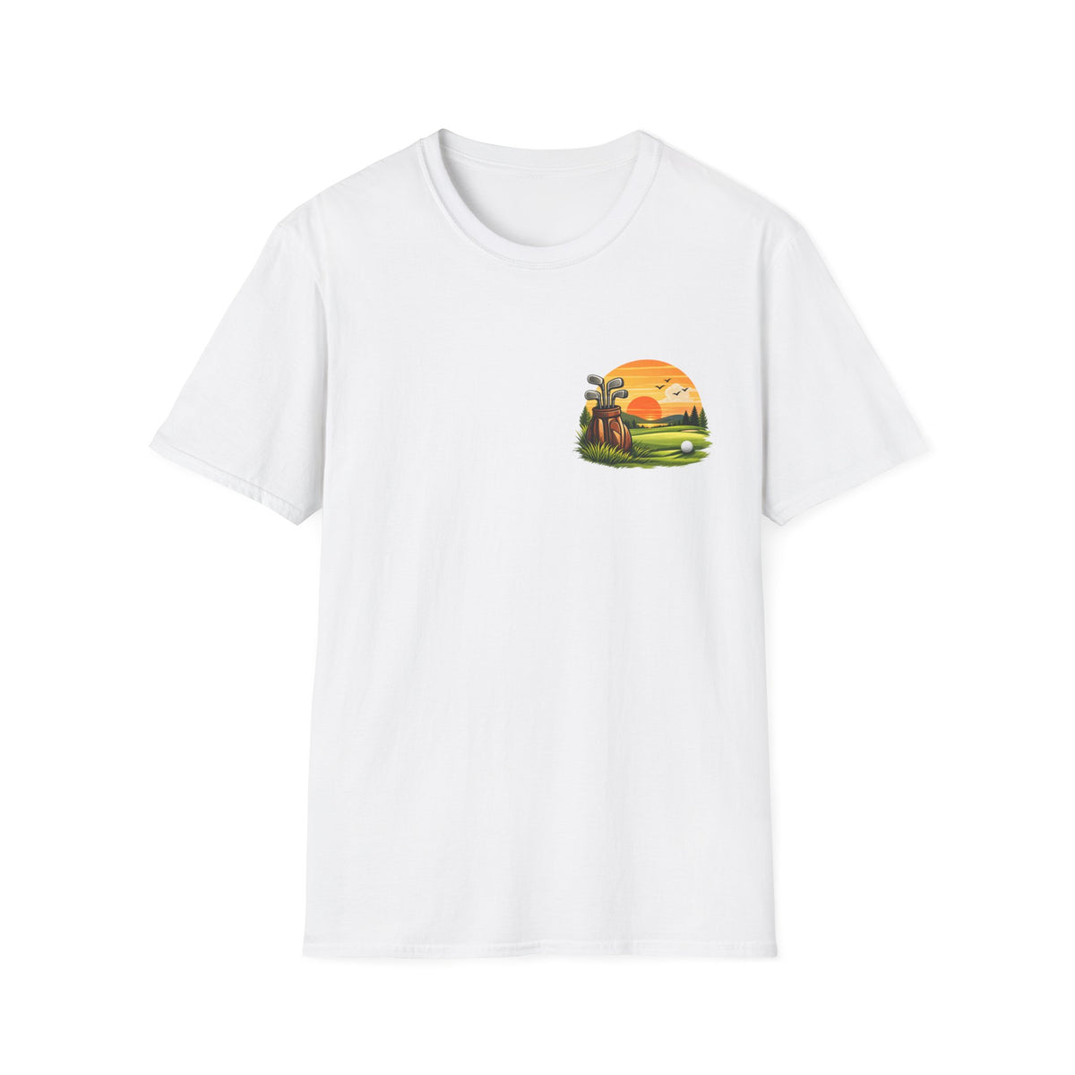 Sunset Golf T-Shirt – Minimal Golf Design