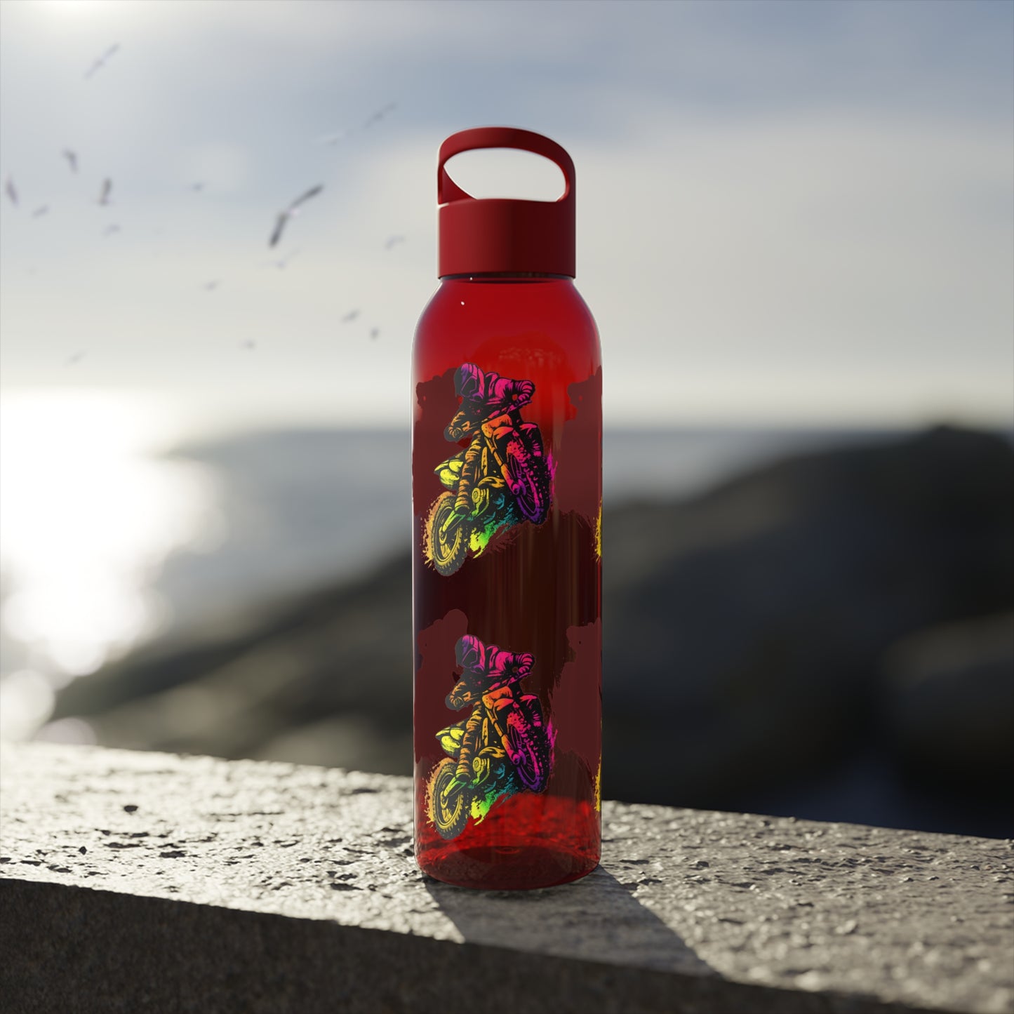 Moto Dirt Bike Water Bottle