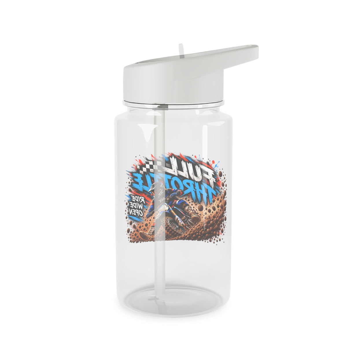 Full Throttle Straw Water Bottle – Kids Motocross Bottle