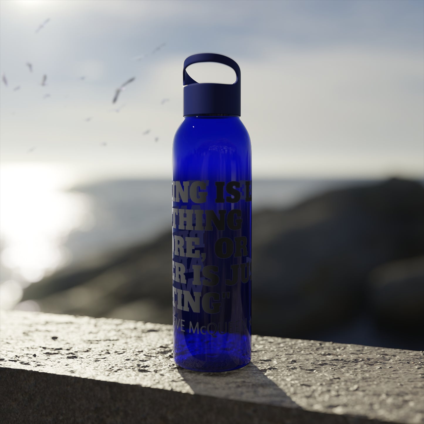 Mojo Moto MX Legends Steve McQueen Quote Water Bottle