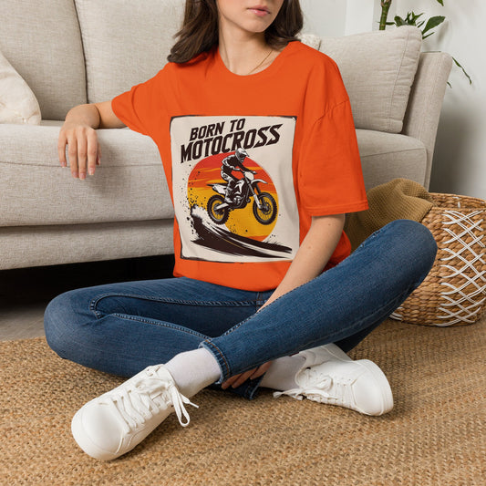 Born to Motocross Sunset Vintage T-shirt