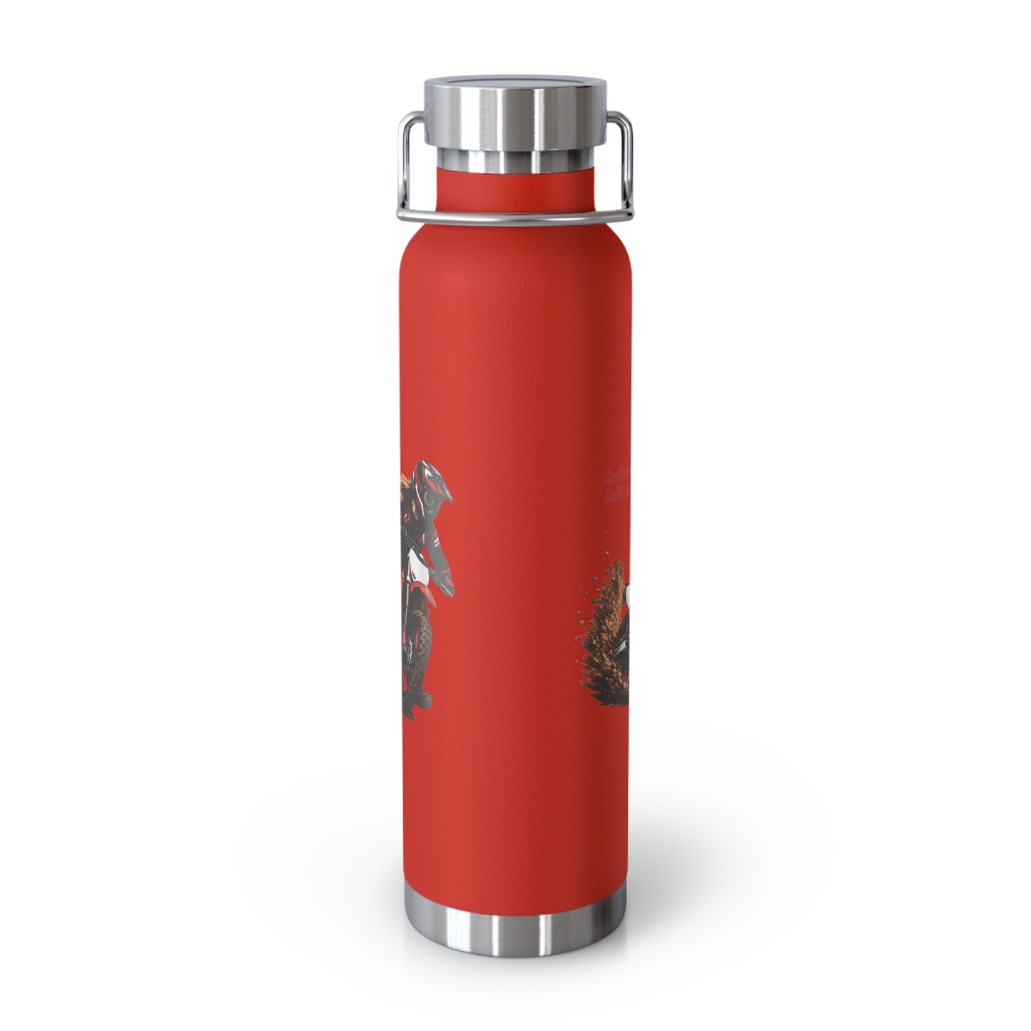 She Rides She Rules Motocross Insulated Flask
