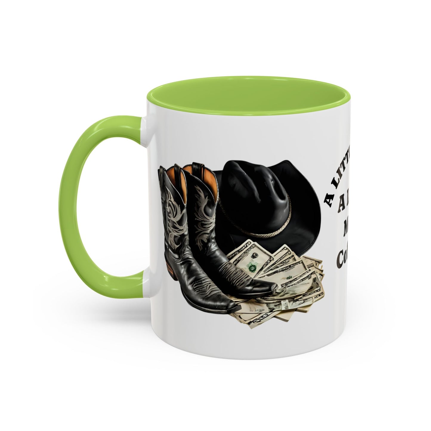 Accent Coffee Mug - Great for Coffee Lovers, Cowboys, Great Gift, Unique Mug for Home or Office