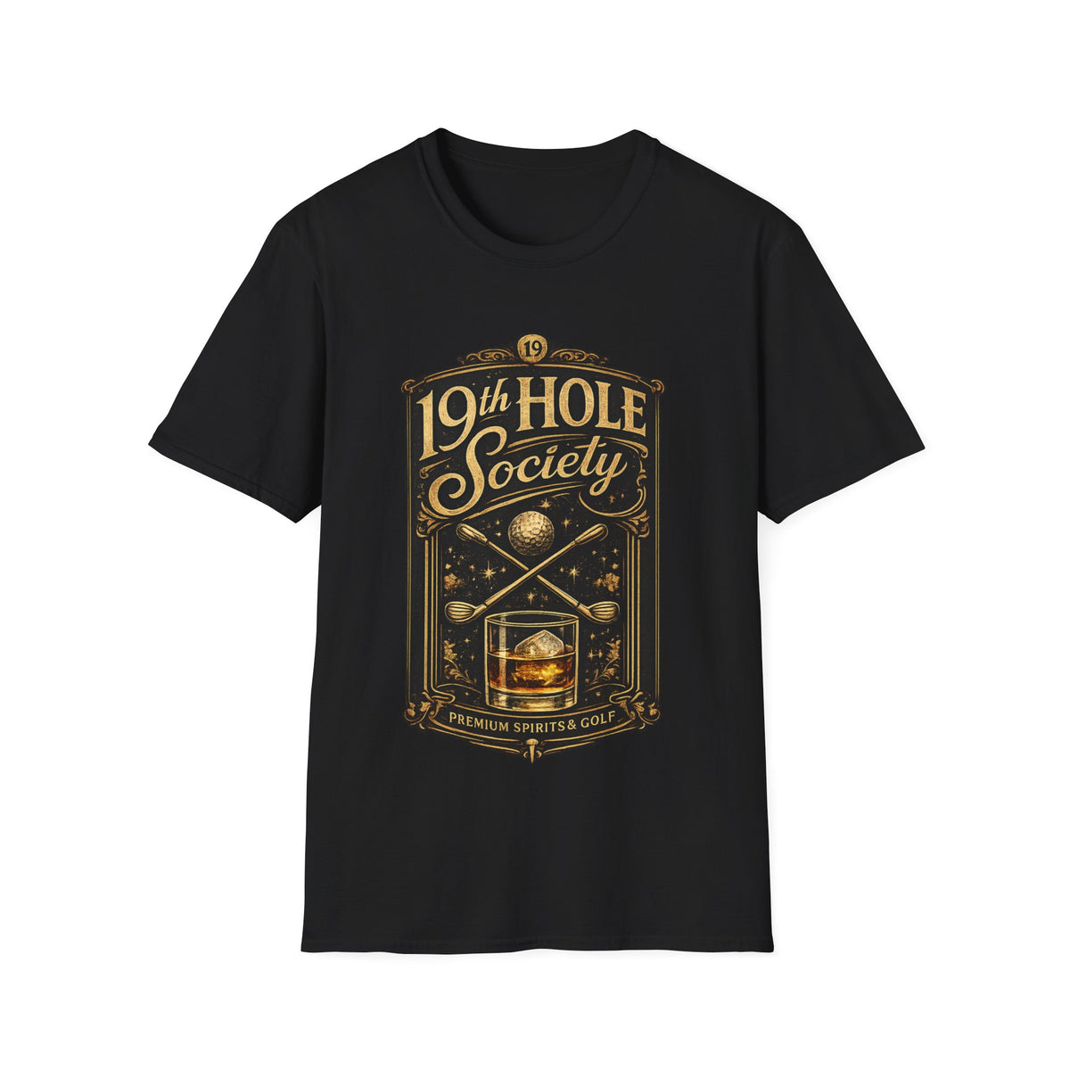 19th Hole Society Fine Spirits and Golf T-Shirt