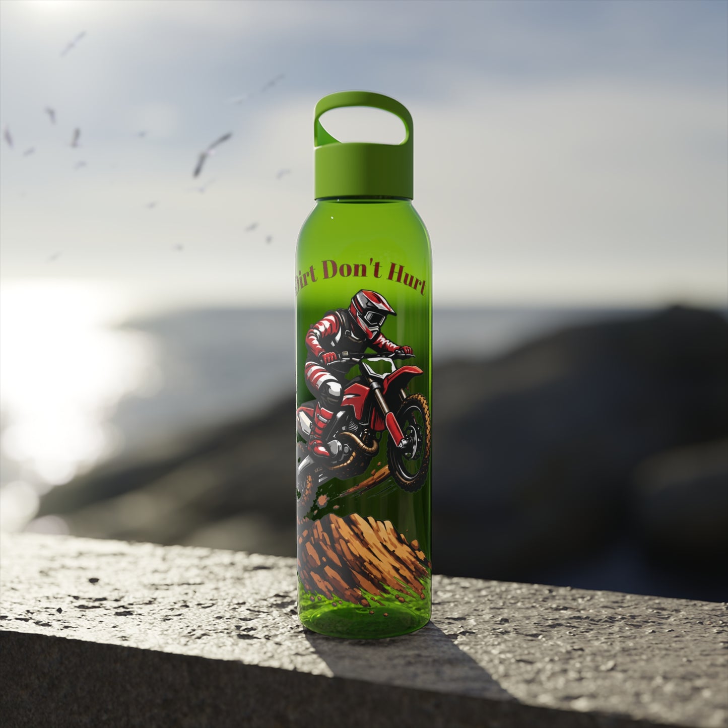 Dirt Don’t Hurt Motocross Water  Bottle