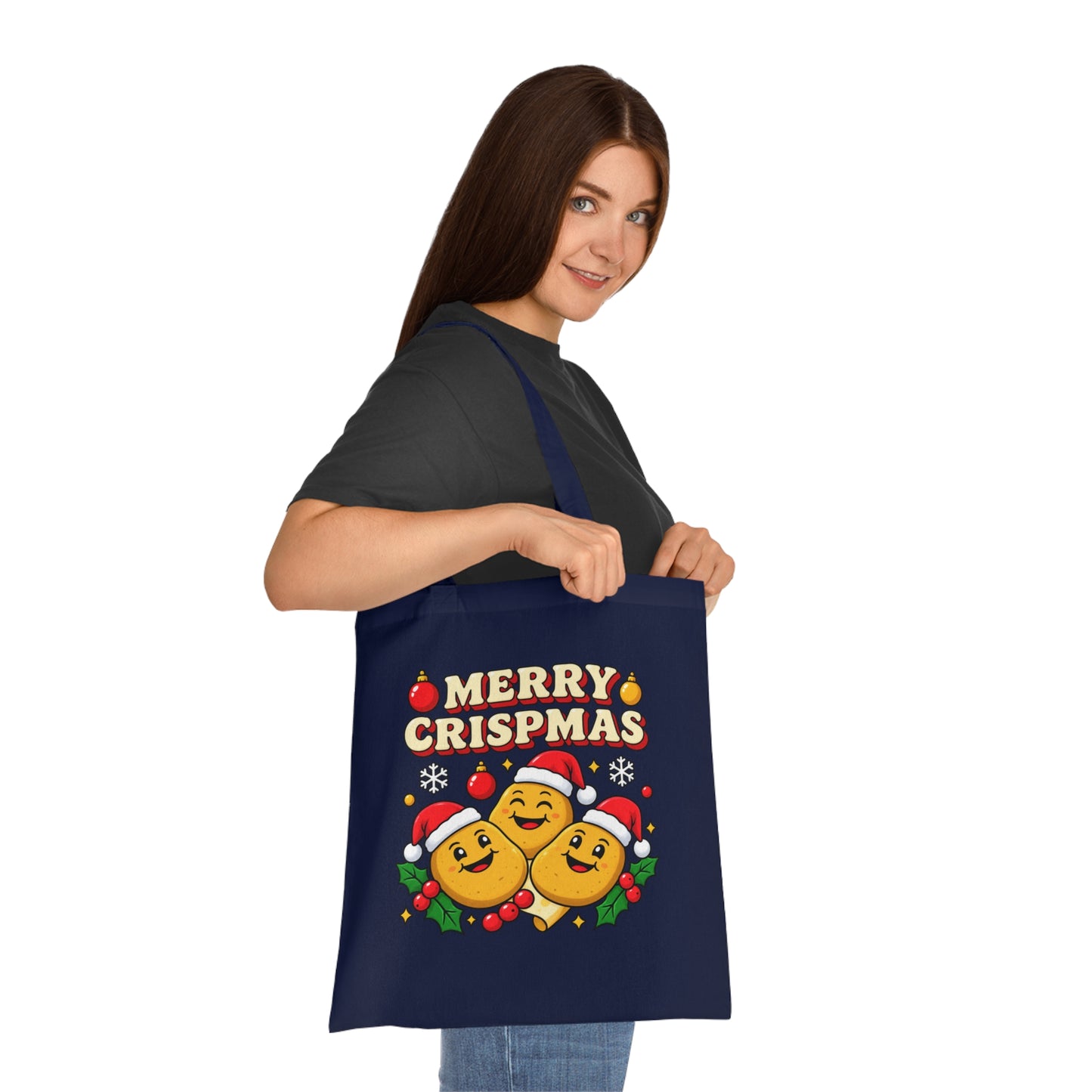 Merry Crispmas Christmas Tote Bag – Funny Festive Shopper