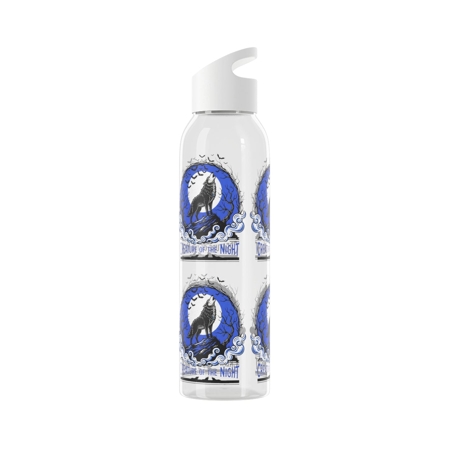 Creature of the Night Halloween Water Bottle – Werewolf Moon Design