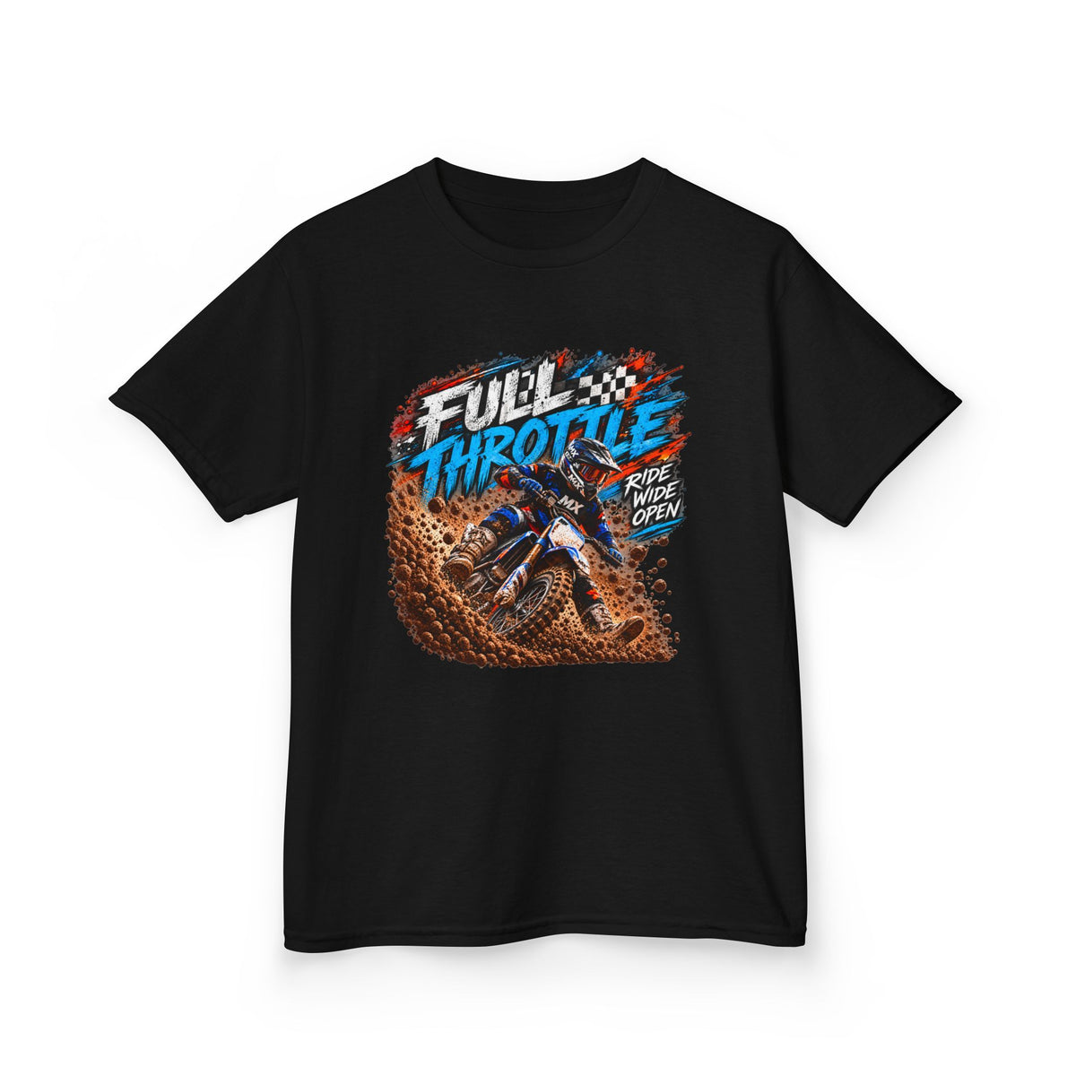 Full Throttle Youth T-Shirt – Kids Motocross Dirt Bike Tee