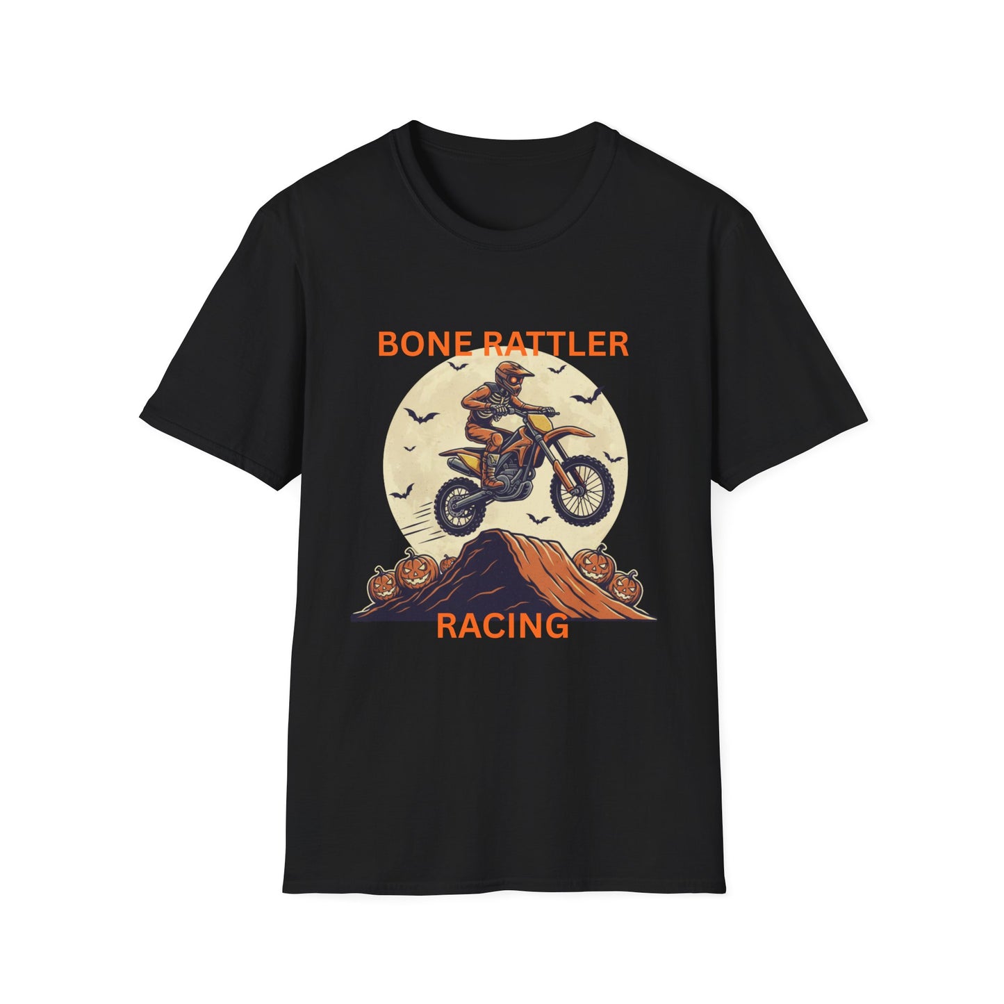 Bone Rattler Motocross Halloween T-Shirt – Unisex Dirt Bike Tee