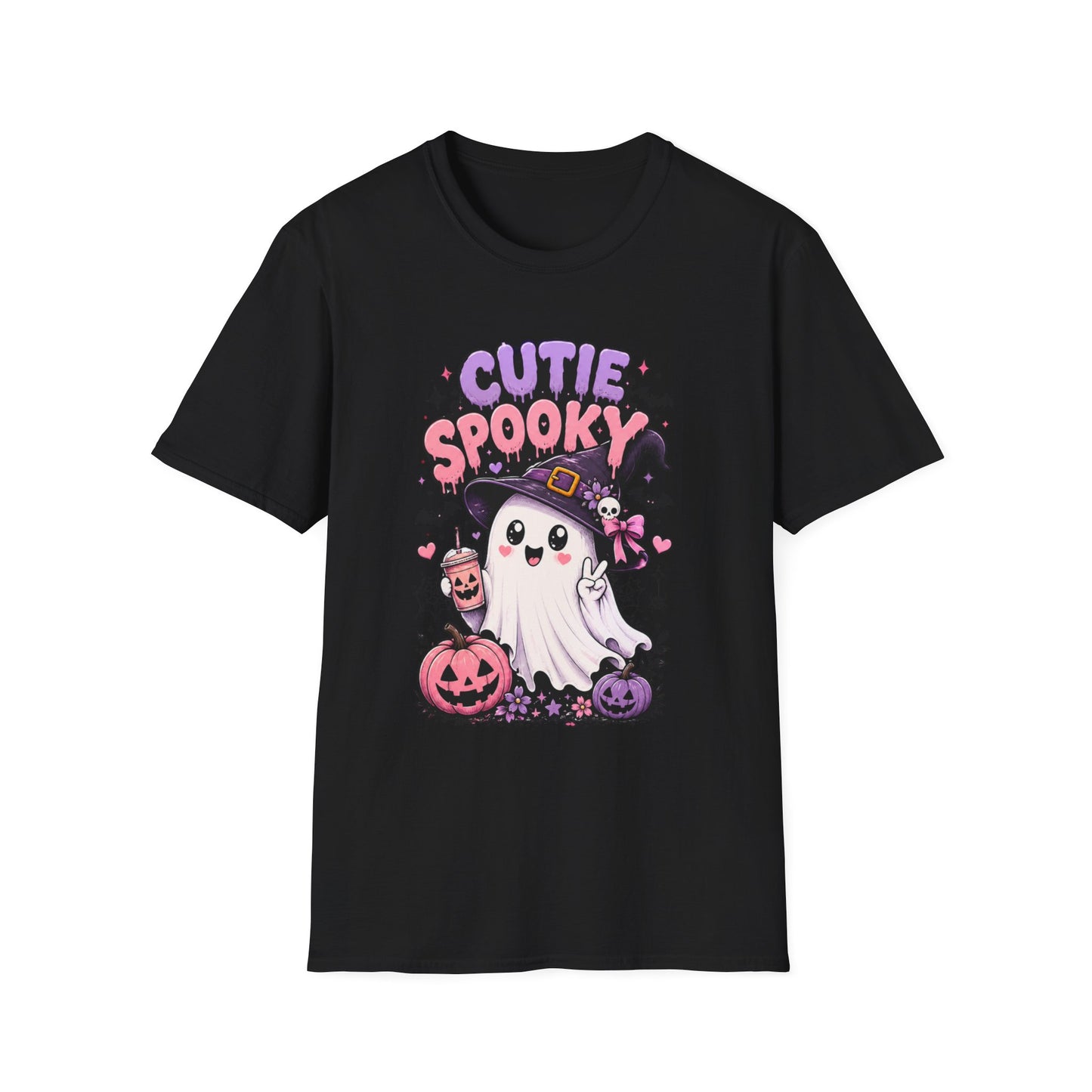 Cutie Spooky Ghost Halloween T-Shirt – Cute Graphic Tee