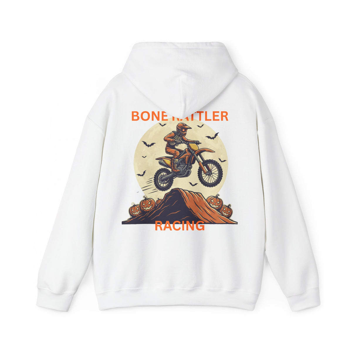 Bone Rattler Motocross Halloween Hoodie – Unisex Dirt Bike Hoodie