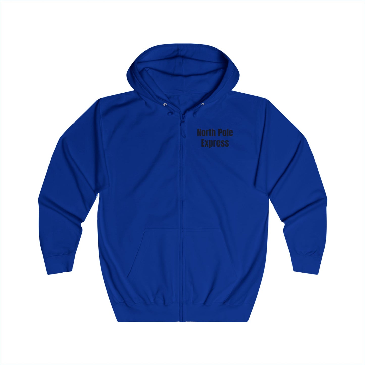 North Pole Express Motocross Christmas Zip Hoodie – Unisex