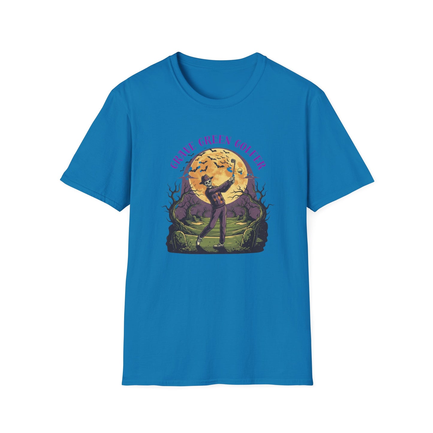 Grave Green Golfer Halloween T-Shirt