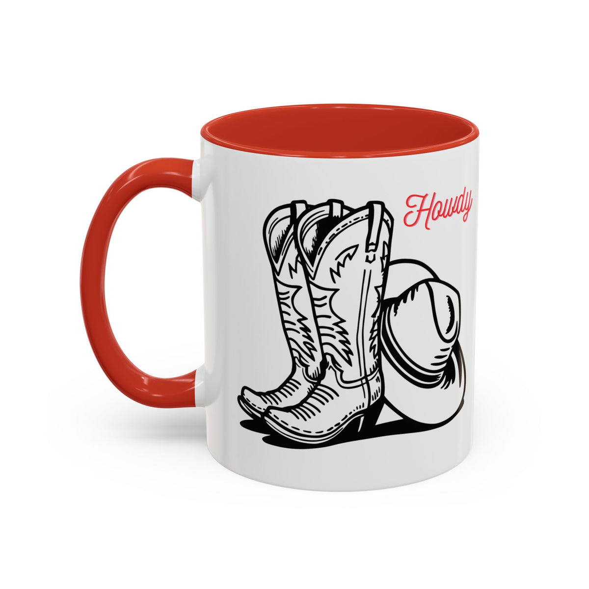 Mug de café chapeau et bottes de cowboy, mug de cowboy rustique, vaisselle de style western, cadeau pour cowgirl, cadeau pour les éleveurs
