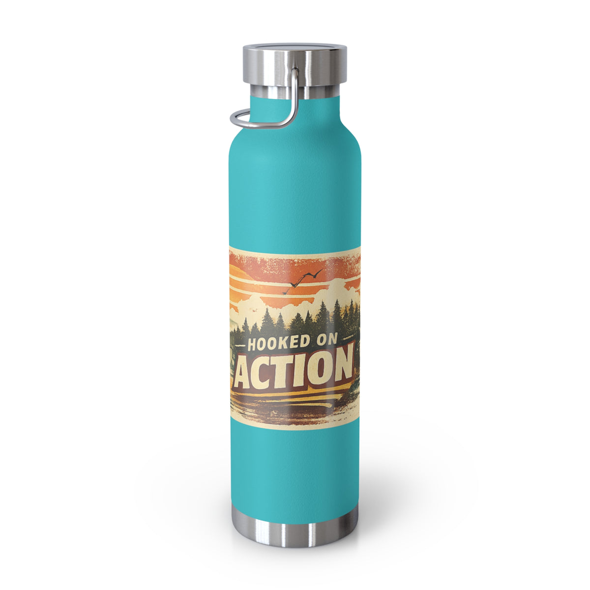 Hooked on Action Insulated Flask – Retro Fishing Flask