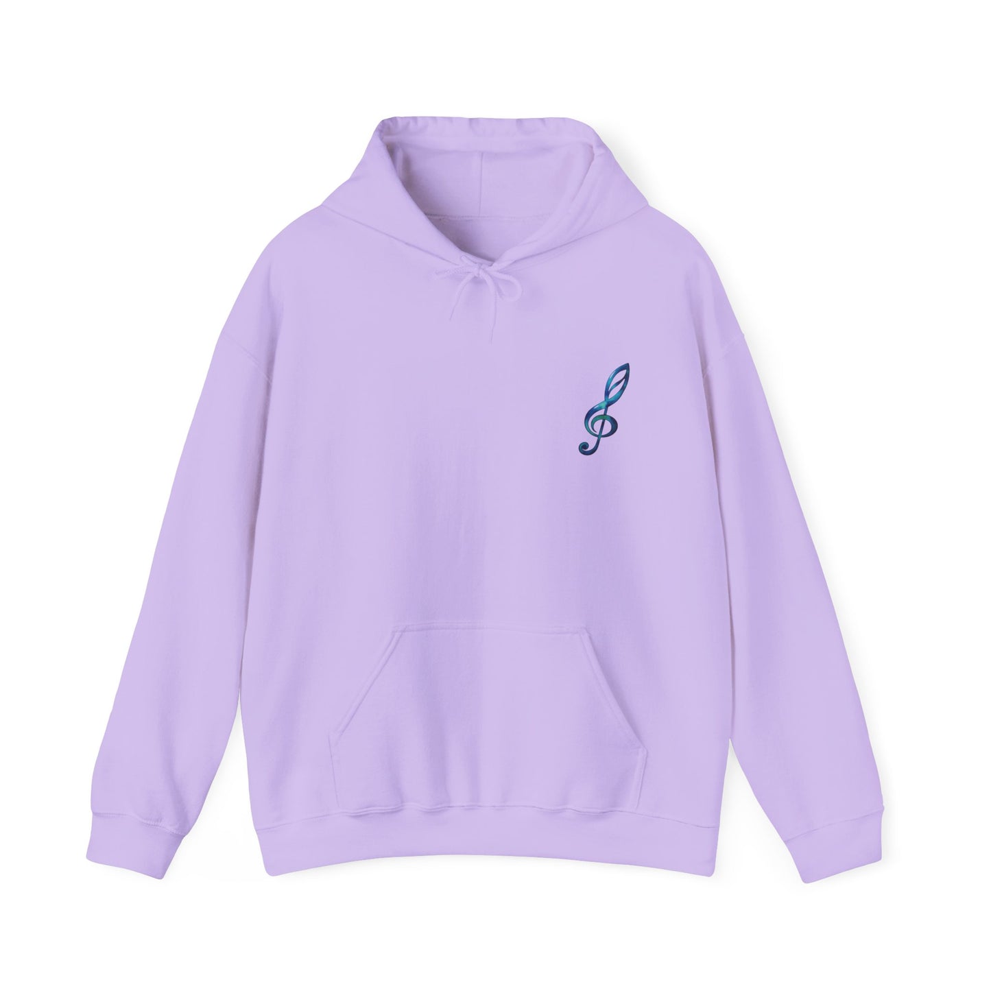 Music Note Hoodie Colorful Treble Clef Graphic Pullover