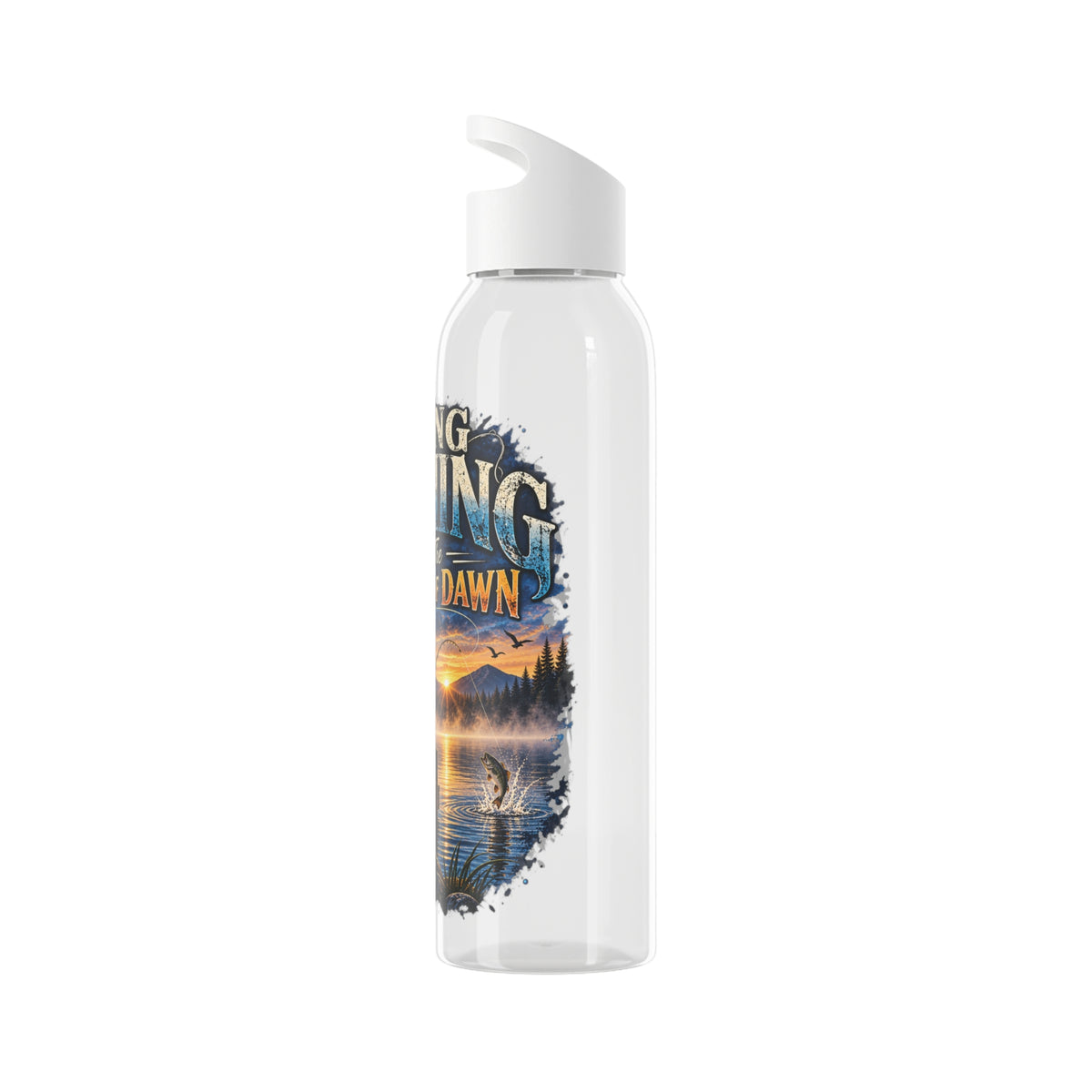 Going Fishing 'Til the Break of Dawn Water Bottle — Fishing Sunrise Stainless Bottle