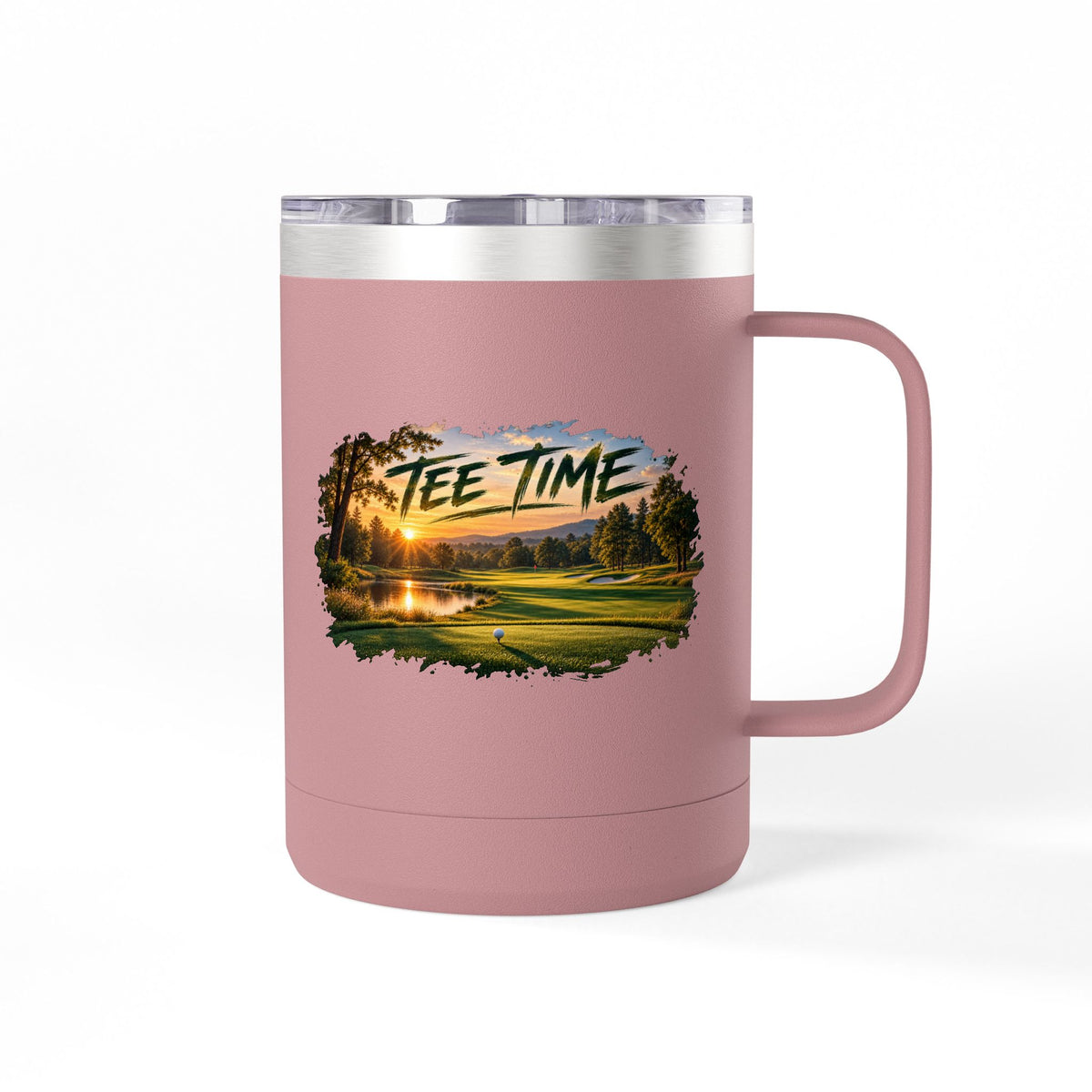 Tee Time Golf Insulated Mug – 15oz Stainless Steel Tumbler