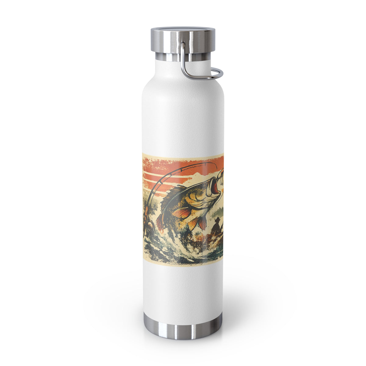Hooked on Action Insulated Flask – Retro Fishing Flask