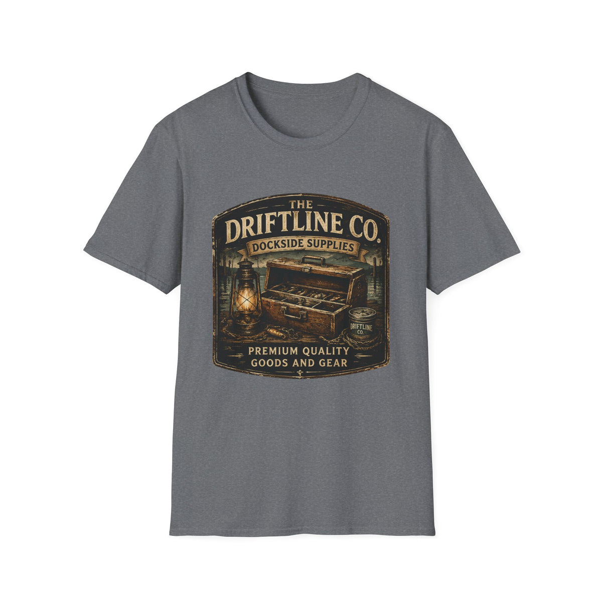The Driftline Company – Dockside Supplies Indigo Blue T-Shirt