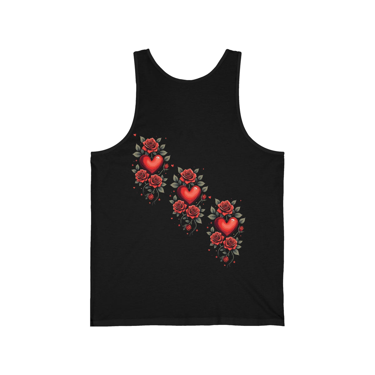 Hearts & Roses Tanktop mit doppelseitigem Print