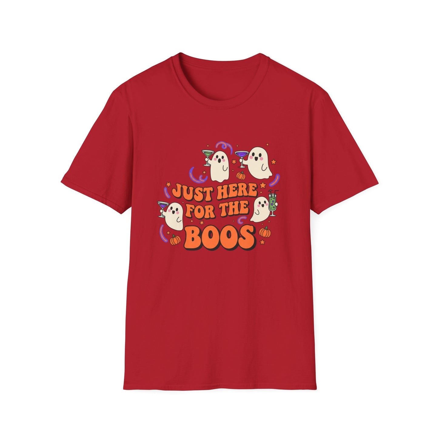Just Here for the Boos Halloween T-Shirt – Unisex Ghost Tee