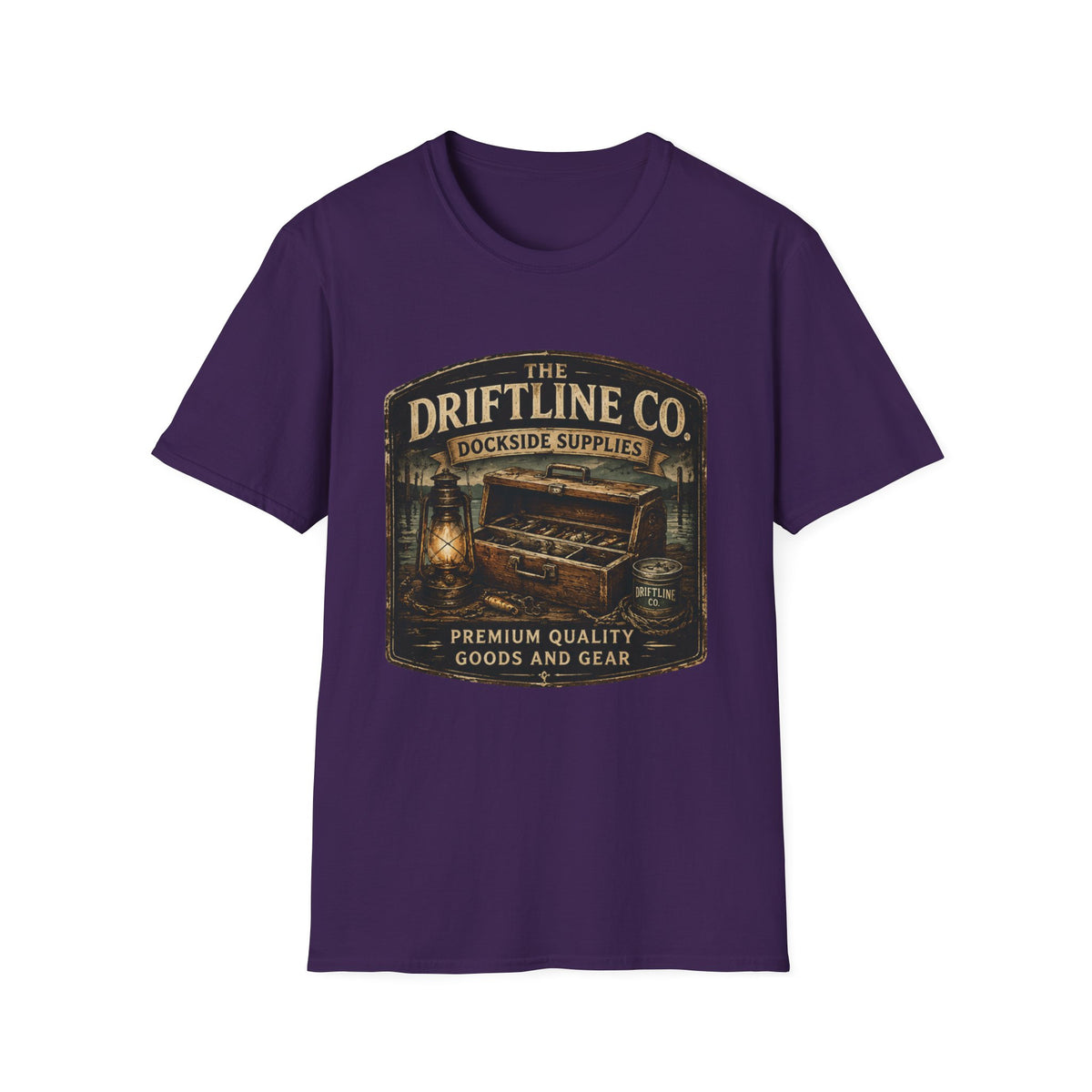 The Driftline Company – Dockside Supplies Indigo Blue T-Shirt