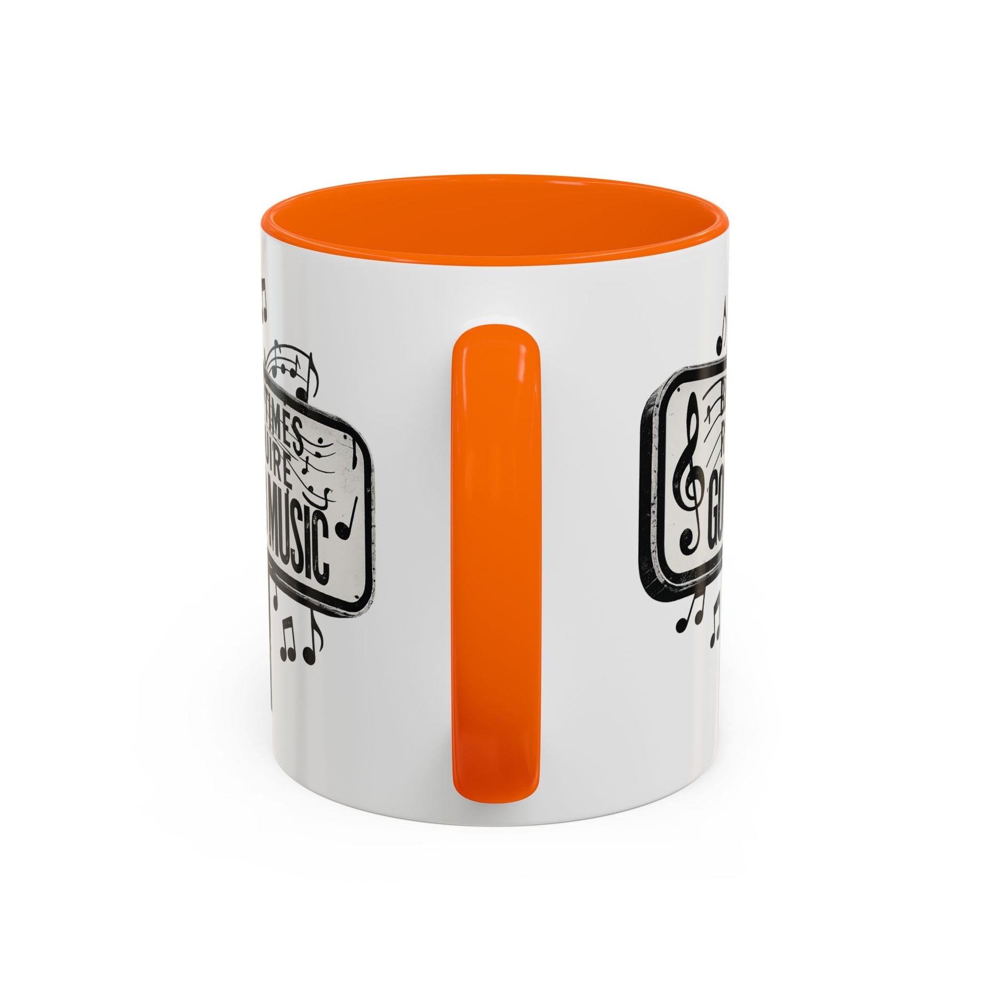 Accent Coffee Mug Bad Times Require Good Music Musical Quote Mug 11 oz - SJM Print Store