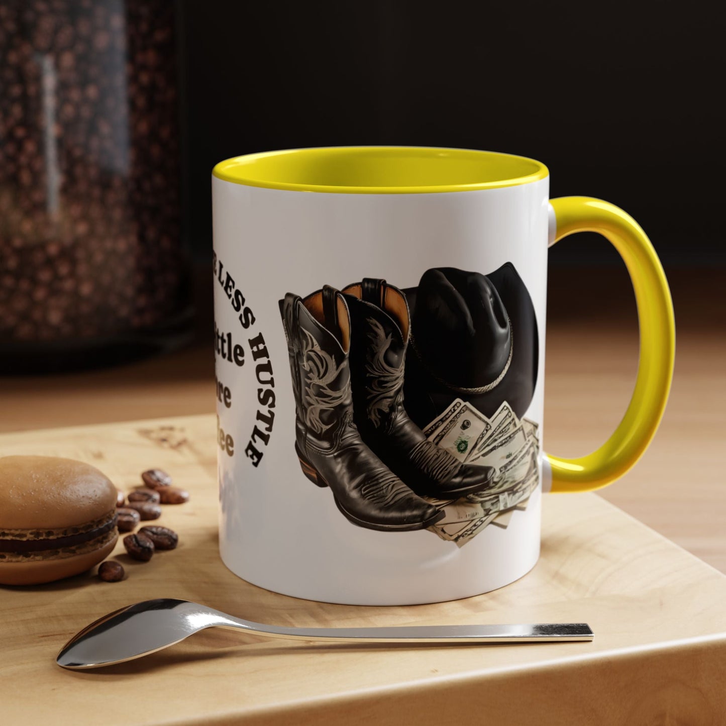 Accent Coffee Mug - Great for Coffee Lovers, Cowboys, Great Gift, Unique Mug for Home or Office - SJM Print Store