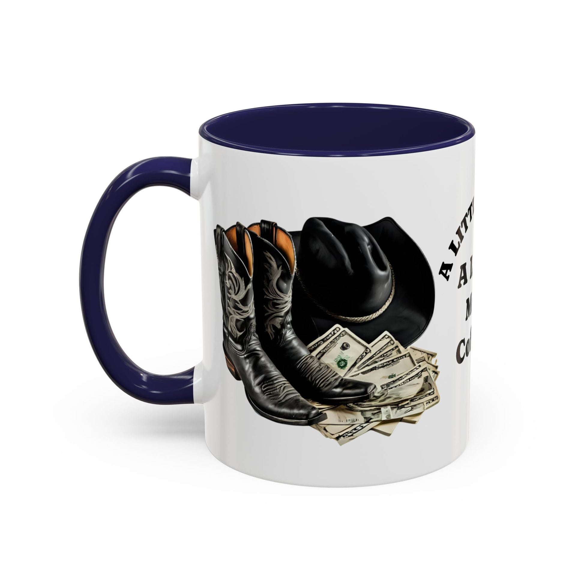 Accent Coffee Mug - Great for Coffee Lovers, Cowboys, Great Gift, Unique Mug for Home or Office - SJM Print Store