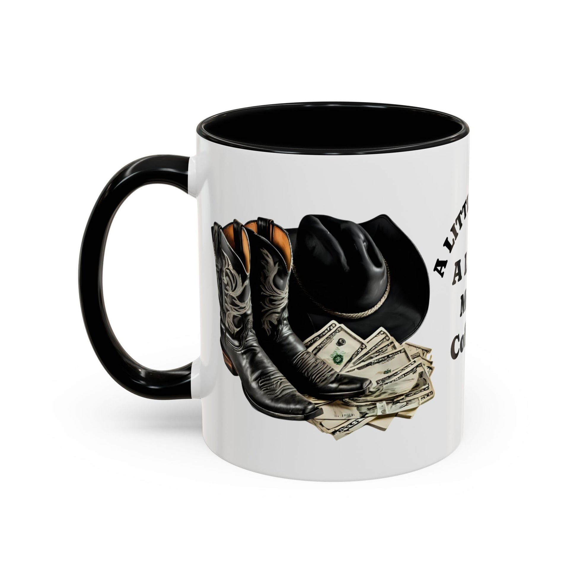 Accent Coffee Mug - Great for Coffee Lovers, Cowboys, Great Gift, Unique Mug for Home or Office - SJM Print Store