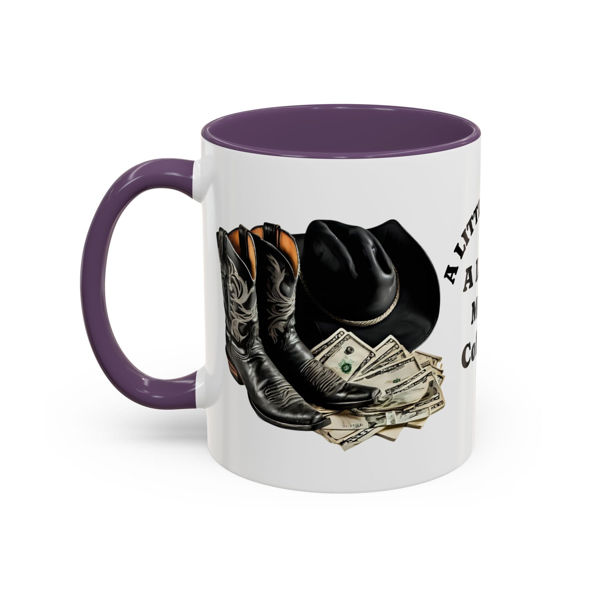 Accent Coffee Mug - Great for Coffee Lovers, Cowboys, Great Gift, Unique Mug for Home or Office - SJM Print Store