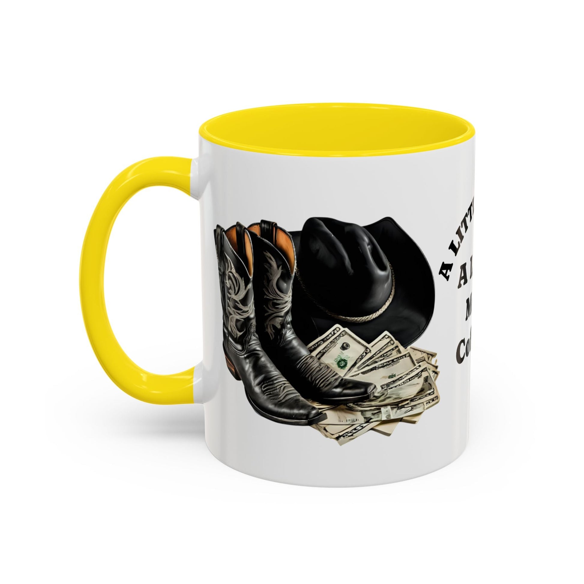Accent Coffee Mug - Great for Coffee Lovers, Cowboys, Great Gift, Unique Mug for Home or Office - SJM Print Store