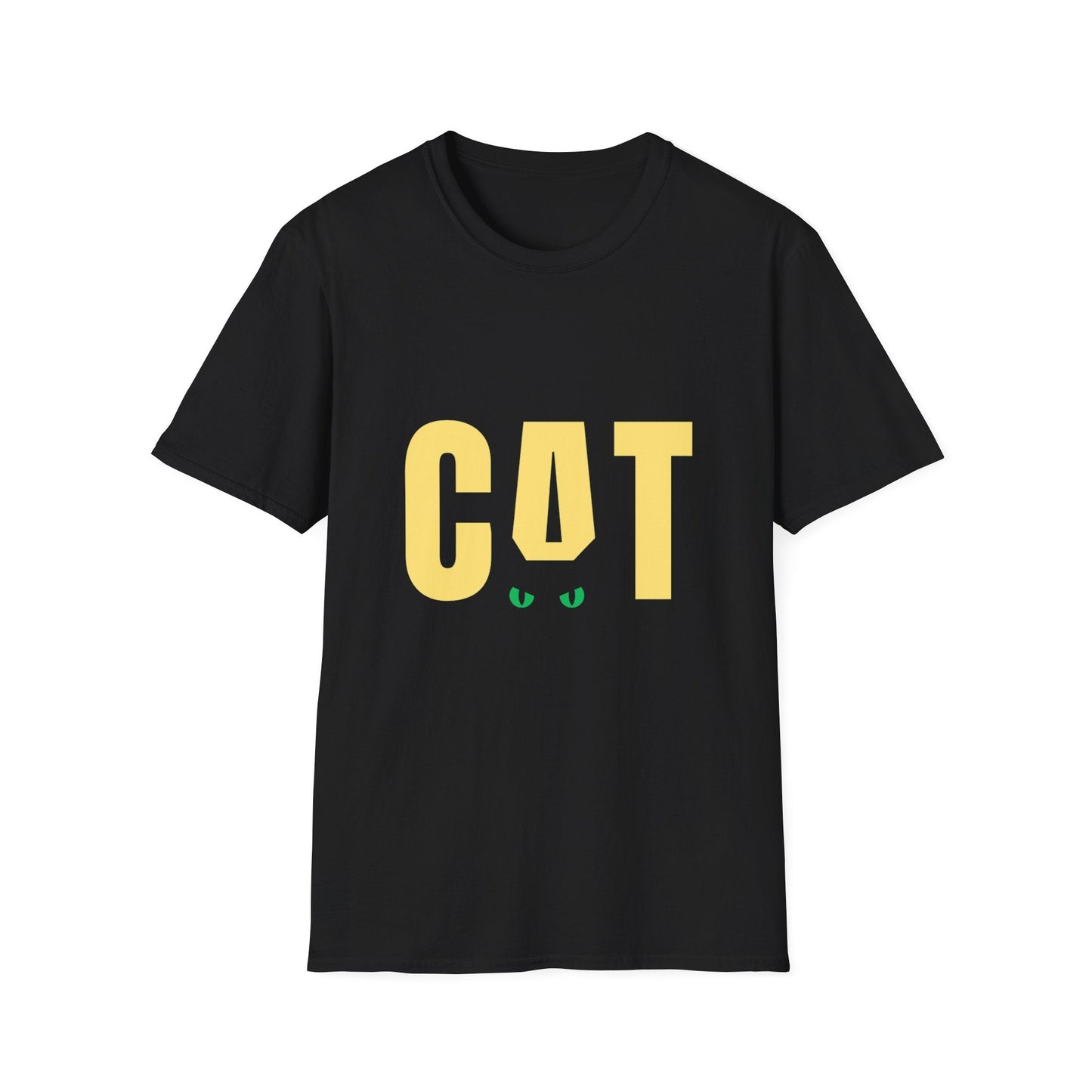 Black Green Eyed Cat Unisex T-Shirt - SJM Print Store